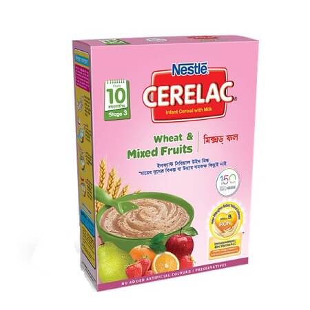 NestlÃ© Cerelac 3 Wheat & Mixed Fruits  (10 month +) BIB