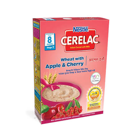 NestlÃ© Cerelac 2 Apple & Cherry (8 months +) BIB