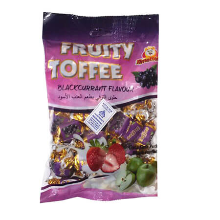 Fruity Toffee Blackcurrant flavour