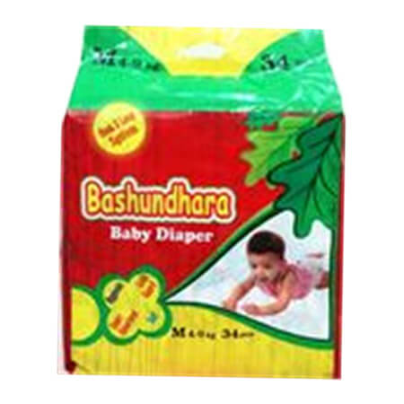 Bashundhara Baby Diaper (Belt System) ST Series M (4-9 kg)