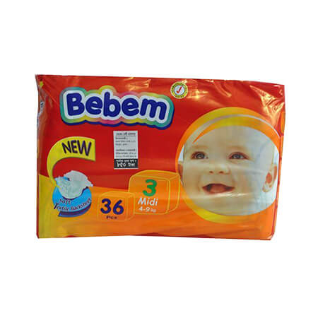 Bebem Baby Diaper (Belt System) 3 Midi (4-9 kg)