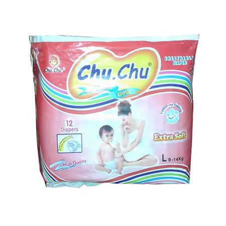 Chu Chu Baby Diaper (Belt System) L (9-14-kg)
