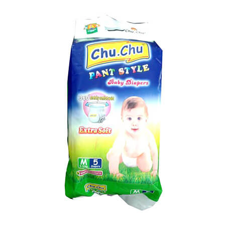 Chu Chu Baby Diaper (Pant System)  M (6-12-kg)