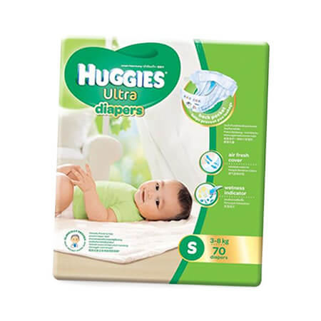 Huggies Baby Diaper Ultra (Belt System) S (3-7 kg)
