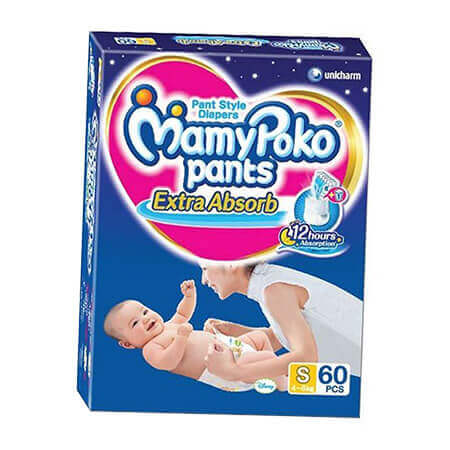 Mamypoko Pants Diaper (Pant System)  S (4-8 kg)