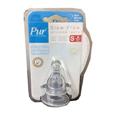 Pur Baby Standard Slow Flow Nipple S (0+ Months) 2 pcs (R.3205)