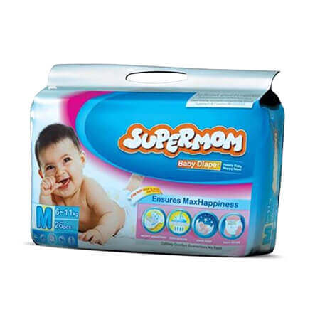 Supermom Baby Diaper (Belt System) M (6-11 kg)