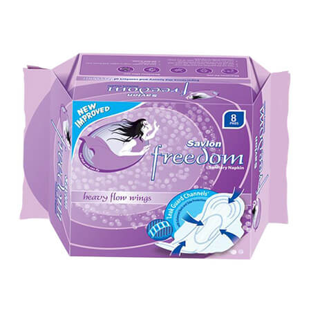 Savlon Freedom Sanitary Napkin with Heavy Flow Wings